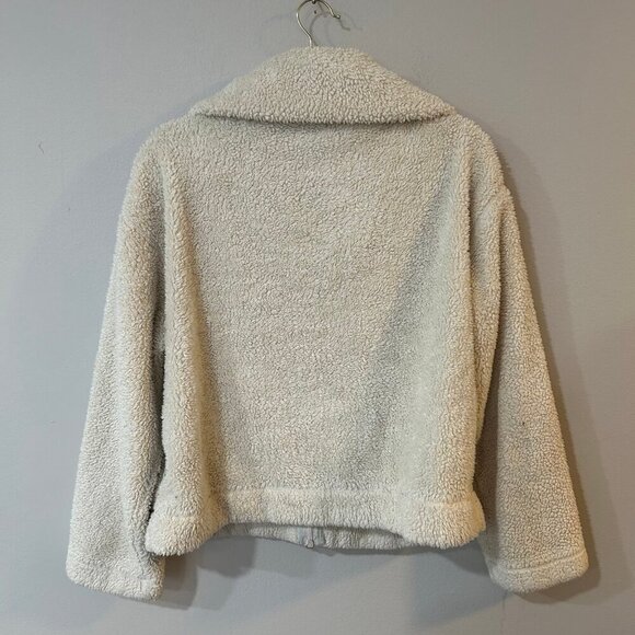 FP Movement Dazed High Neck Sherpa Jacket Cream Ivory Women’s Size Small - Picture 5 of 7